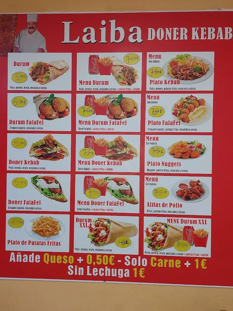 Menu_Laiba Doner Kebab Gáldar_Gáldar_immagine_2