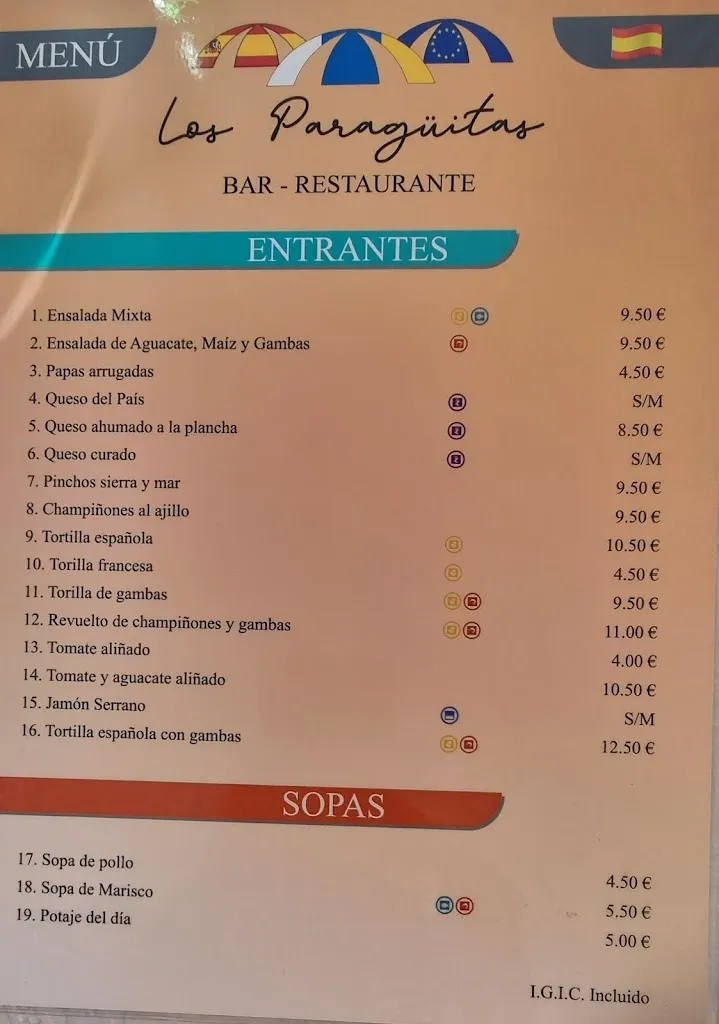 Menu_Restaurante Los Paragüitas_Gáldar_image_2