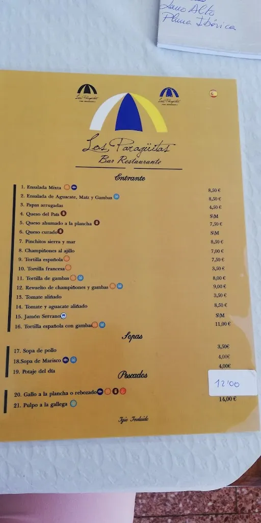 Menu_Restaurante Los Paragüitas_Gáldar_image_4