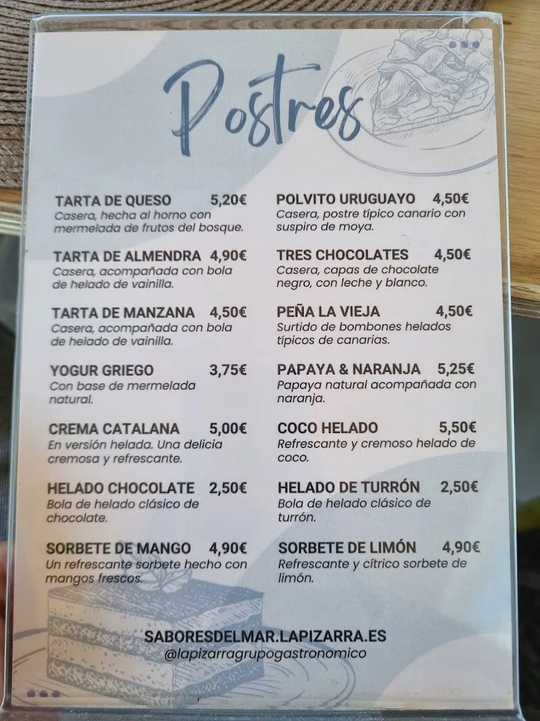 Menu_La Pizarra: Sabores del Mar_Gáldar_image_1