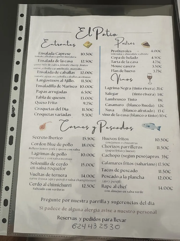 Menu_Restaurante El Patio_Gáldar_image_1