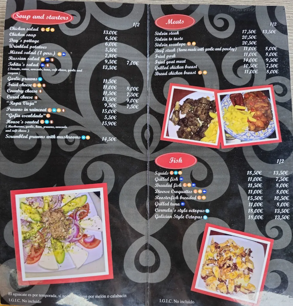 Menu_Bar Restaurante Hnos. Melian_Gáldar_immagine_2