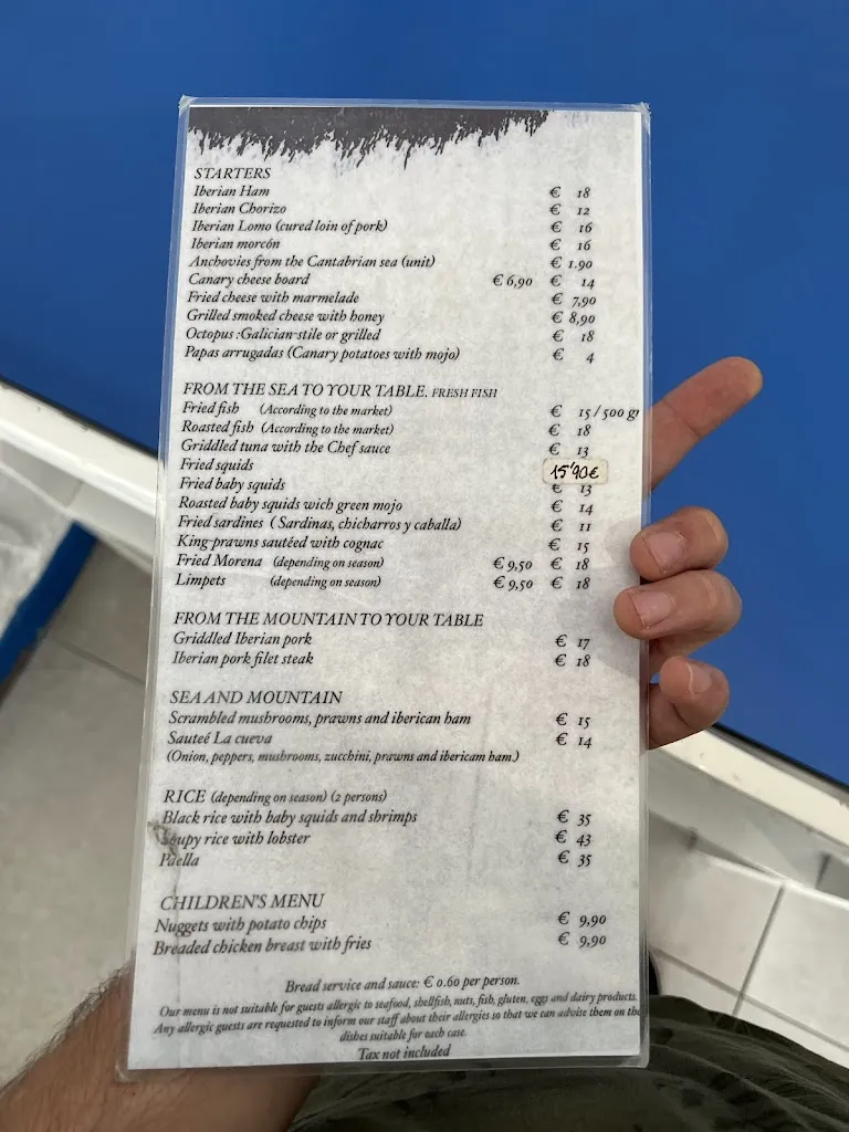 Menu_Restaurante La Cueva_Gáldar_image_3