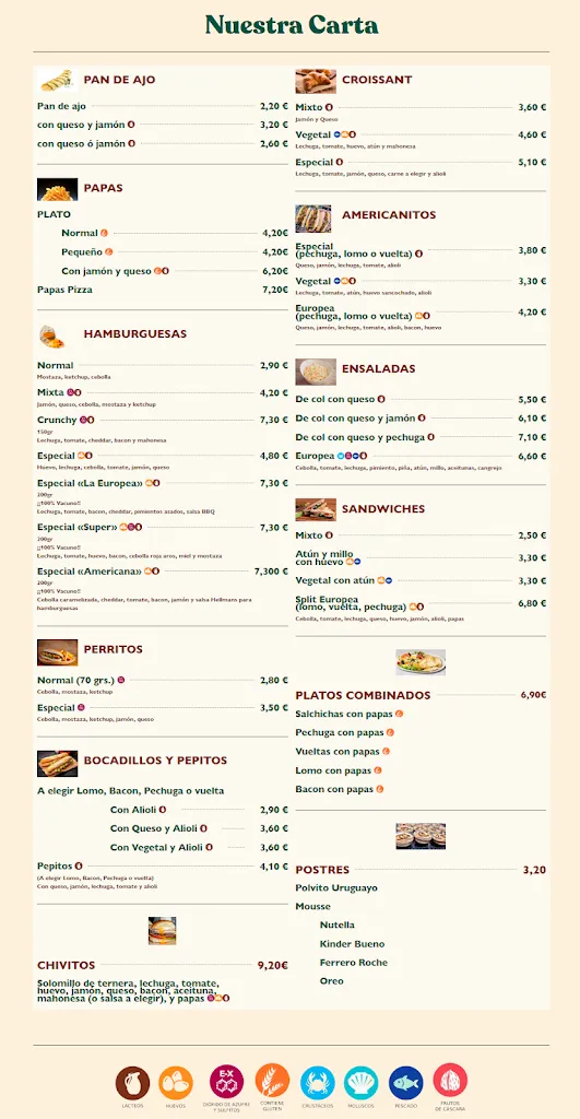 Menu_Restaurante Pizzería La Europea_Gáldar_immagine_1