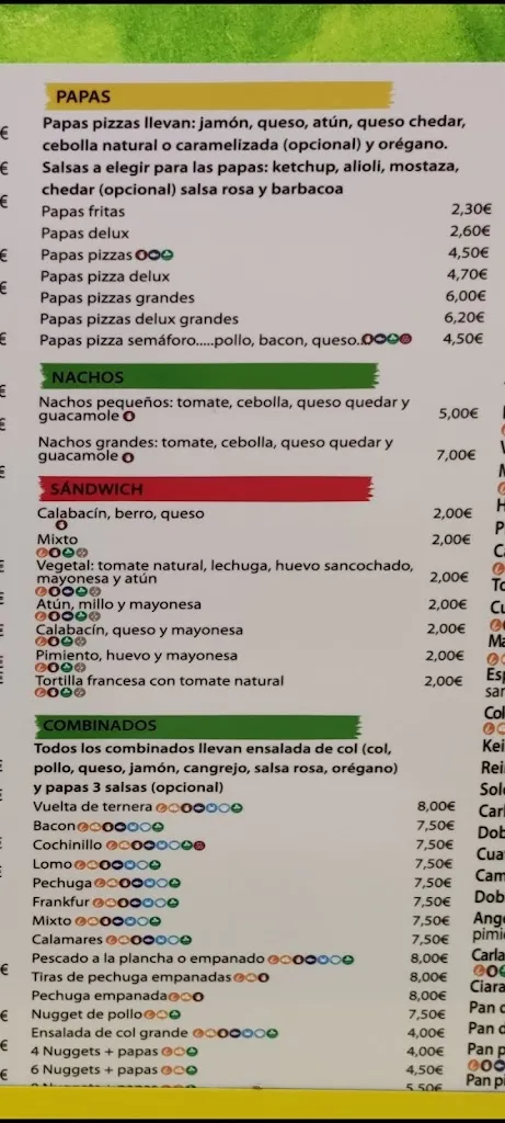 Menu_Piscolabis El Semáforo_Gáldar_immagine_3