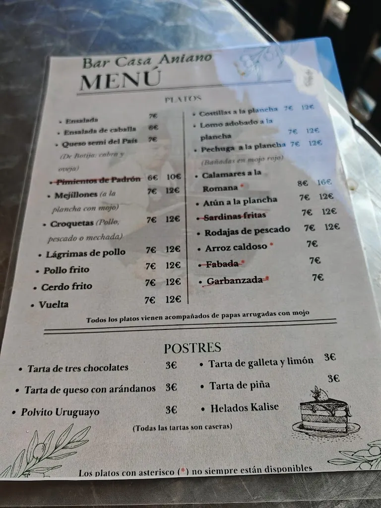 Menu_Bar Ca 'Aniano_Gáldar_image_1