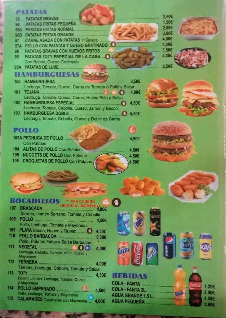 Menü_Pizzaria kebab toty 2 granja de Rocamora_Granja de Rocamora_Bild_3