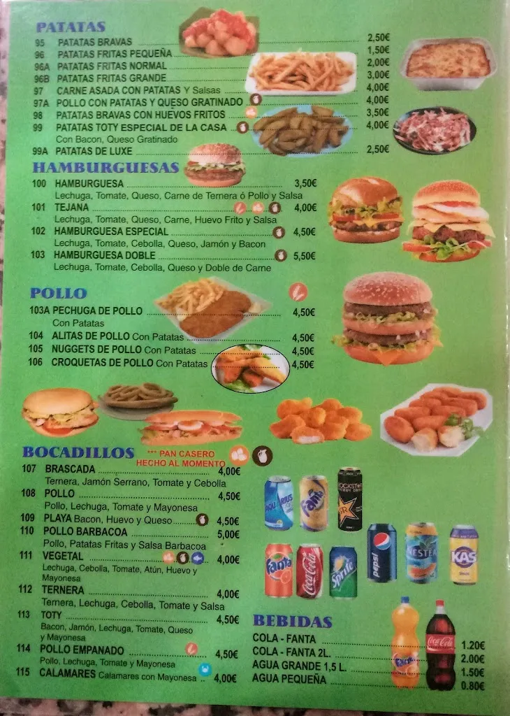 Menü_Pizzaria kebab toty 2 granja de Rocamora_Granja de Rocamora_Bild_4