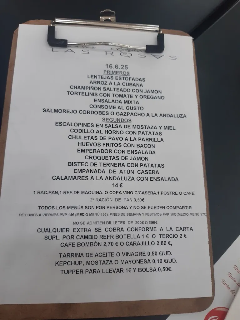 Menu_Restaurante Las Rosas_Las Rosas_image_1