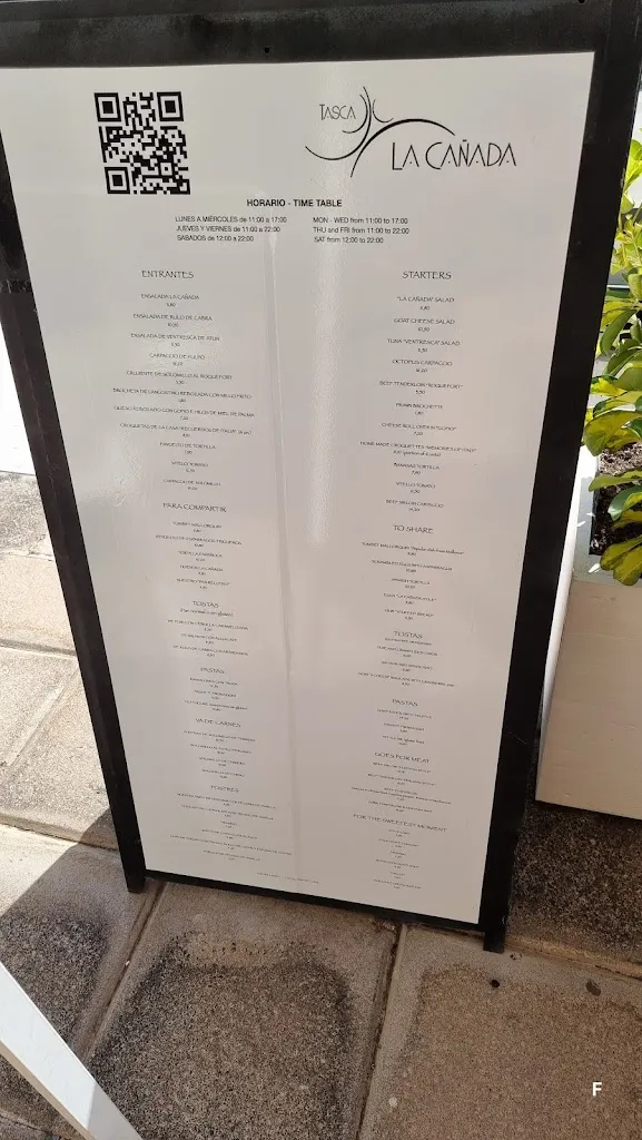 Menu_Restaurante Tasca La Cañada_La Orotava_image_2