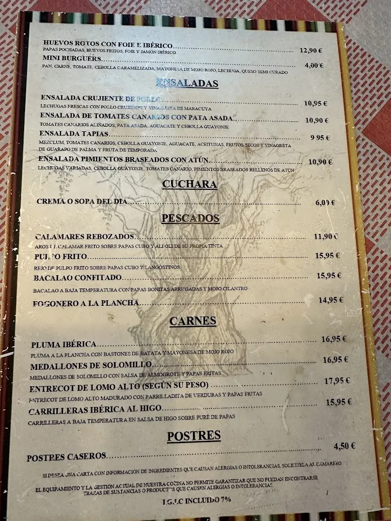 Menu_Restaurante -Tasca Tapias_La Orotava_immagine_2