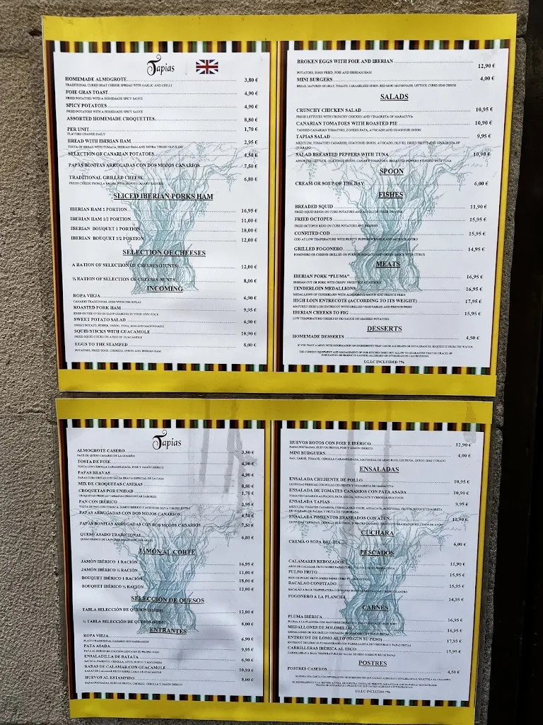 Menu_Restaurante -Tasca Tapias_La Orotava_immagine_3