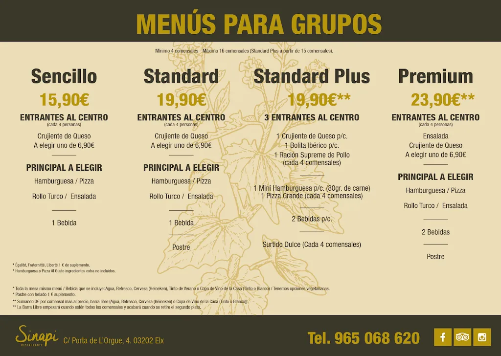 Menu_Sinapi Restaurante | Elche_Elche/Elx_image_2