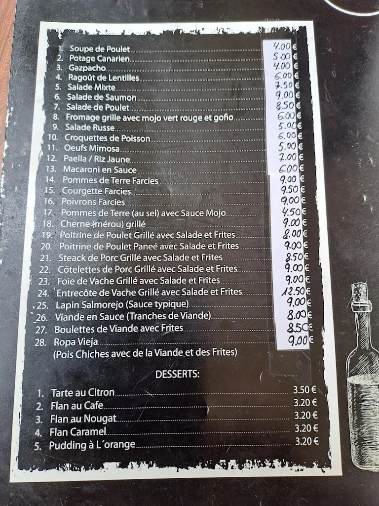Menu_The Dutchess Bar_La Orotava_image_1