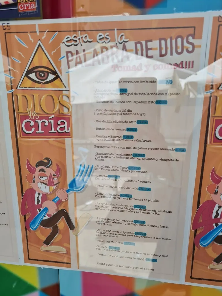 Menu_Restaurante Dios los cria... y el viento los amontona_La Orotava_immagine_2