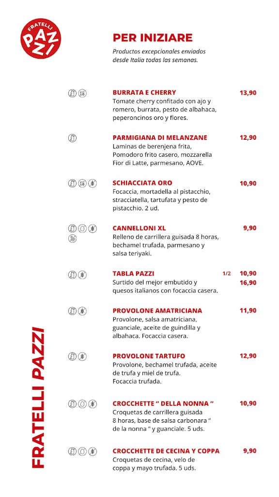 Menu_Fratelli Pazzi | Restaurante italiano en Elche_Elche/Elx_image_3