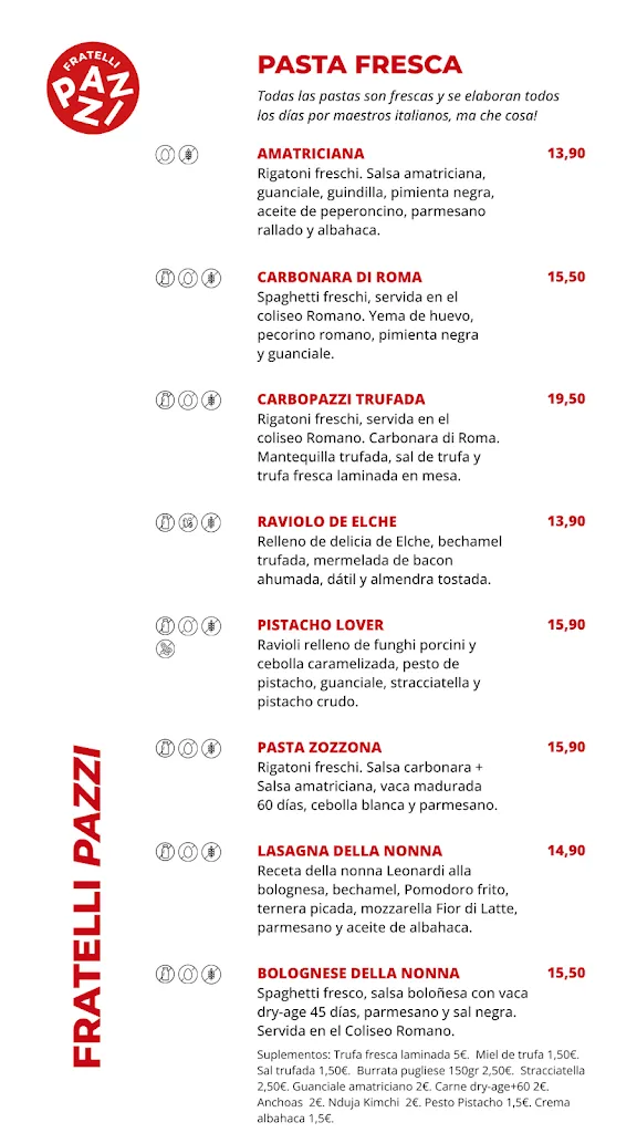 Menu_Fratelli Pazzi | Restaurante italiano en Elche_Elche/Elx_image_4