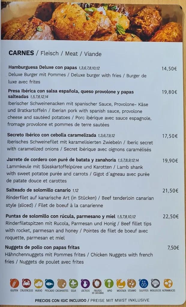 Menu_Bar Parada Cerveceria_La Orotava_image_3