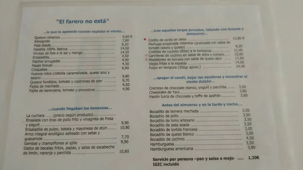 Menu_El farero NO ESTA_Lomo de Arico_image_3