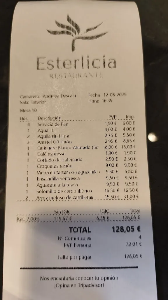 Menu_Esterlica Restaurant and Catering_La Matanza de Acentejo_image_2