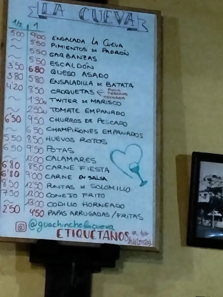 Menu_tasca cueva medio casco_La Matanza de Acentejo_immagine_3