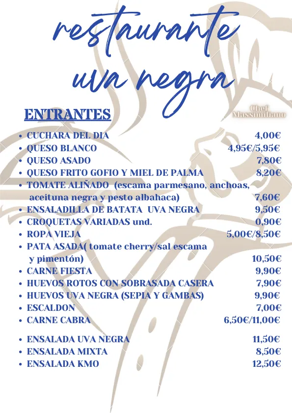 Menu_Guachinche Uva Negra_La Matanza de Acentejo_immagine_1