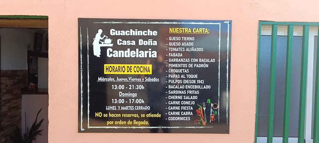 Menu_Guachinche Casa Doña Candelaria_La Matanza de Acentejo_immagine_2