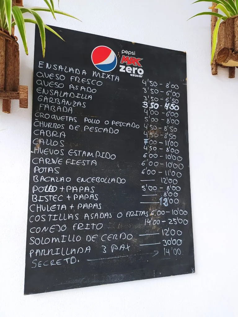 Menu_Casa Goya_La Matanza de Acentejo_image_2