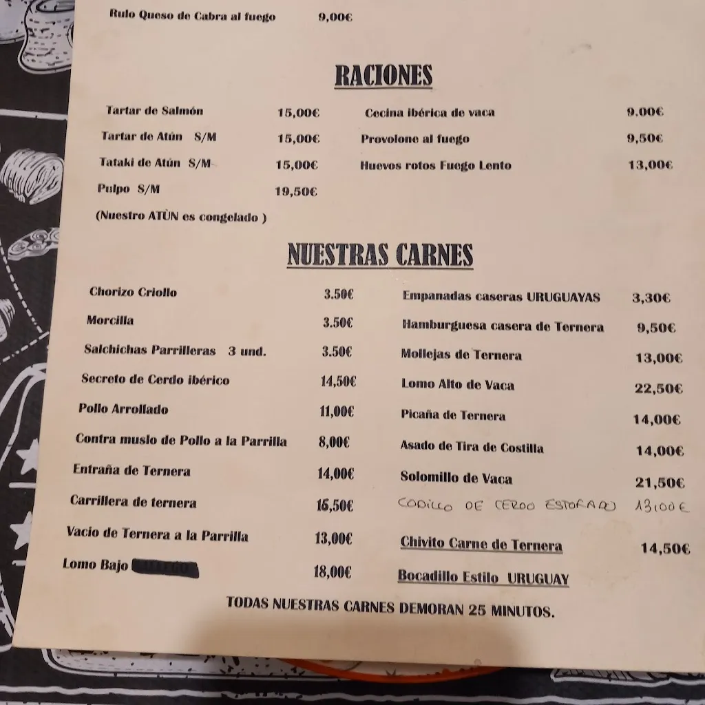 Menu_Taberna Fuego Lento_Elche/Elx_immagine_2
