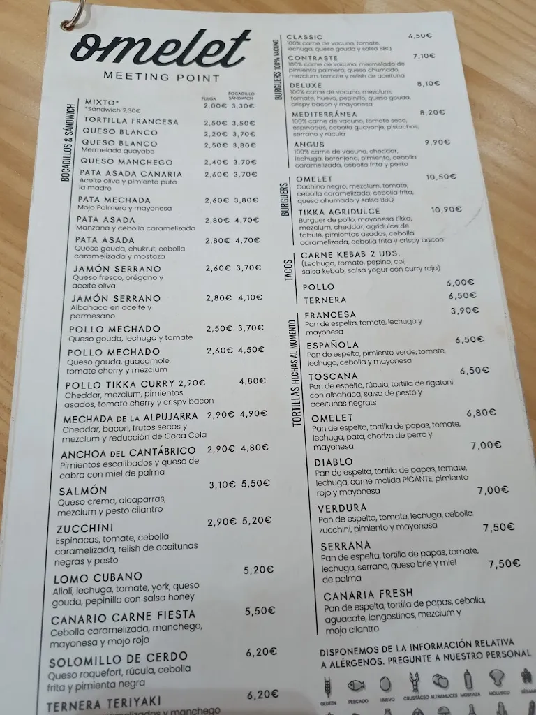 Menu_Omelet, Meeting Point_La Victoria de Acentejo_image_3