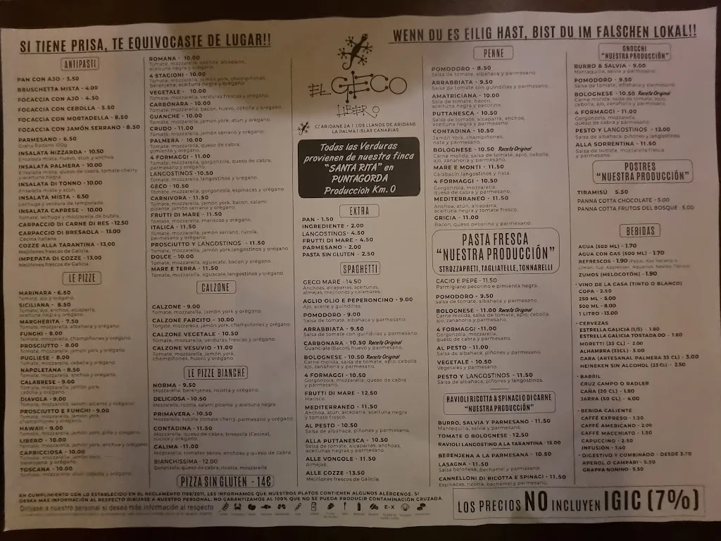 Menu_El Geco Libero_Los Llanos de Aridane_image_2