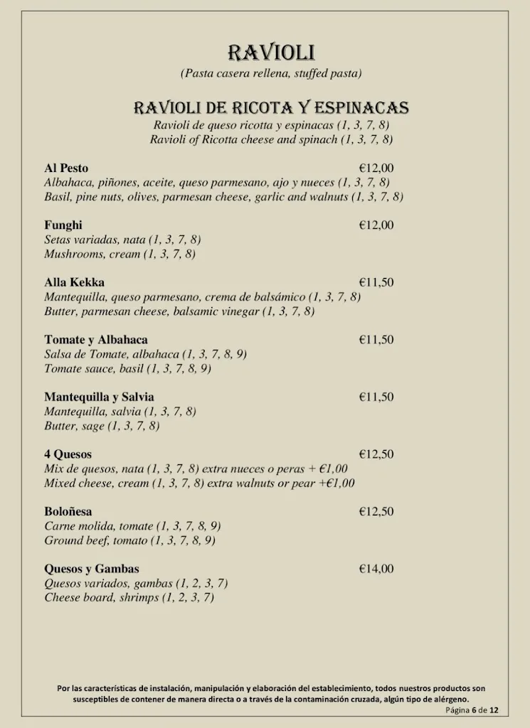 Menu_Taller De Pasta Fresca_Los Llanos de Aridane_image_4