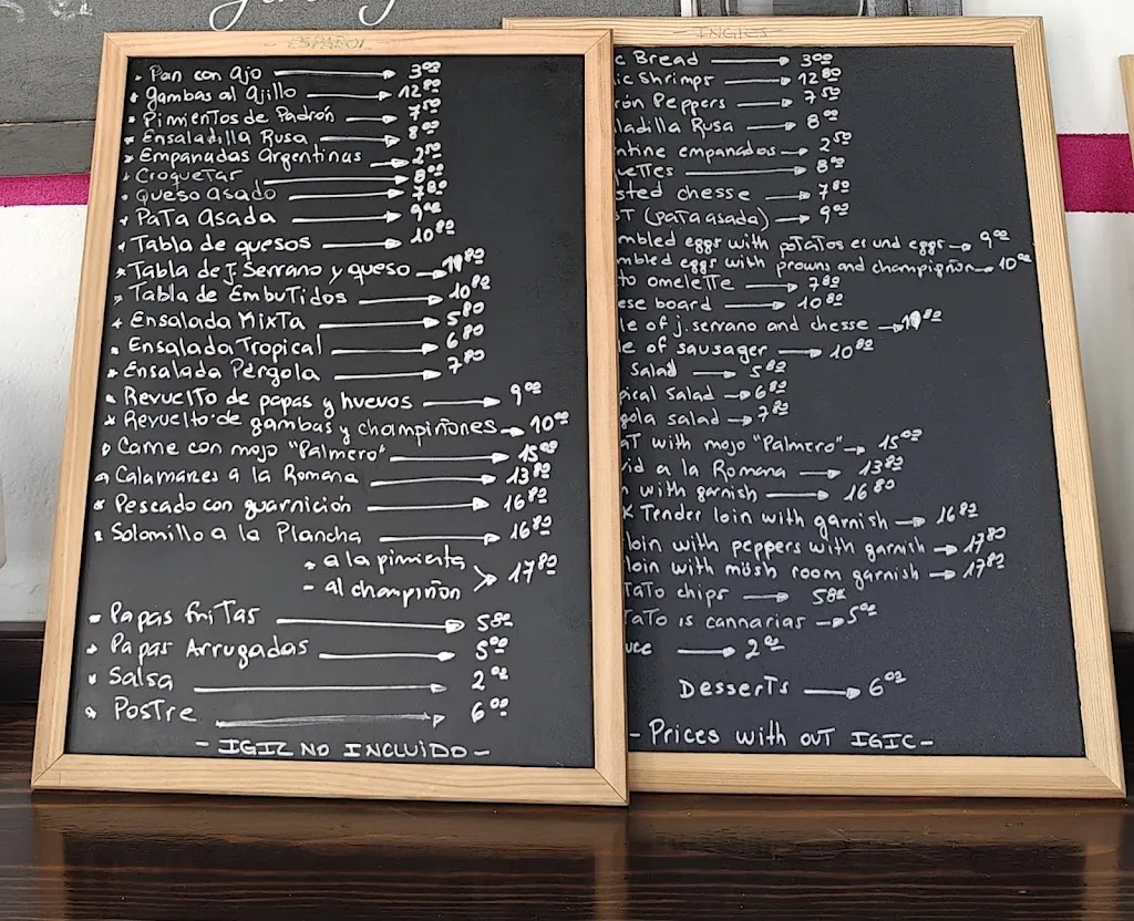 Menu_Restaurante La Pergola_Los Llanos de Aridane_image_1