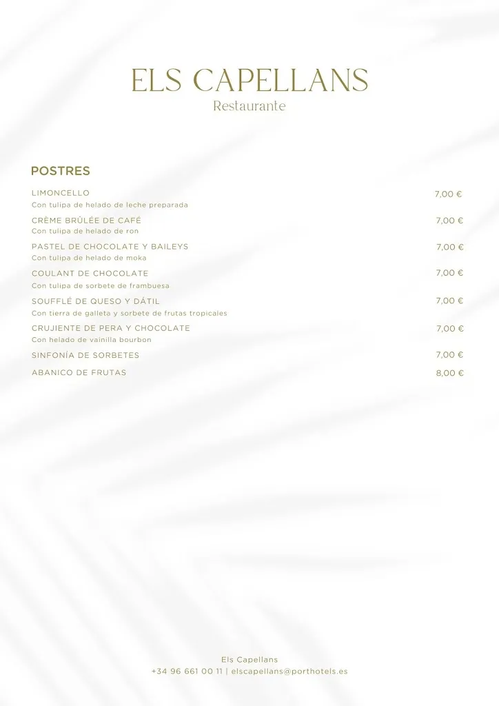 Menu_Restaurante Els Capellans_Elche/Elx_immagine_4