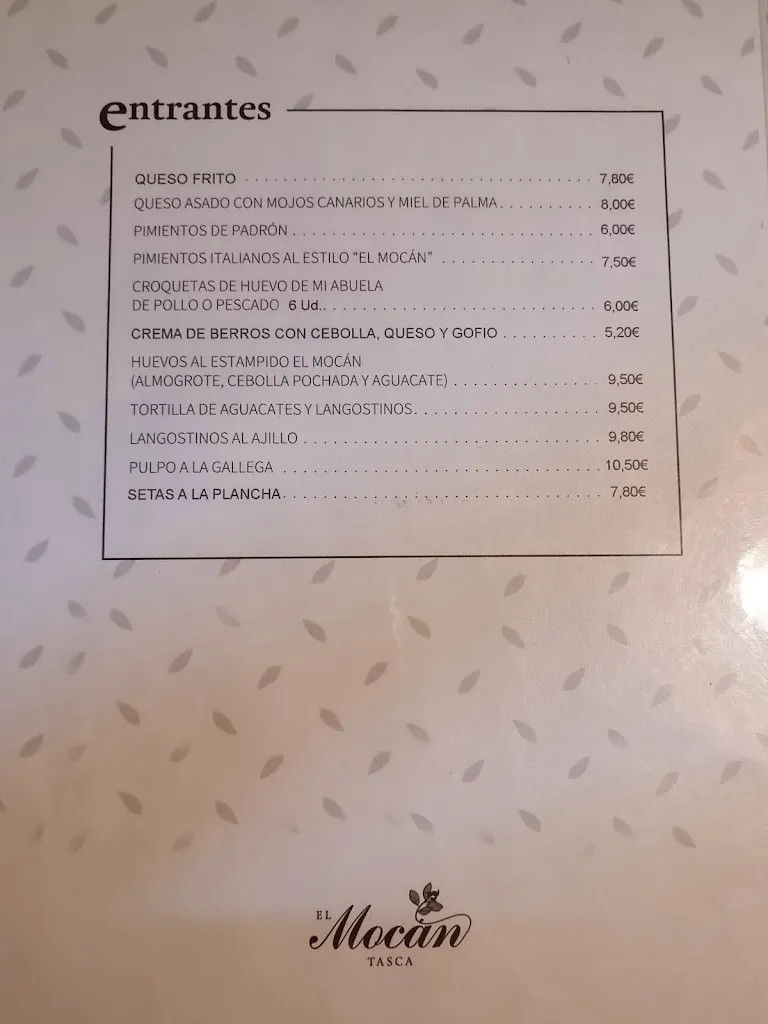 Menu_Restaurant El Mocan_Los Silos_image_2