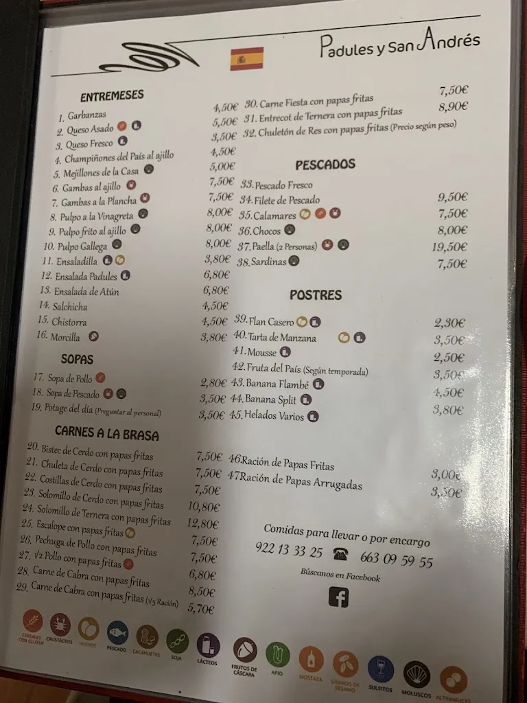 Menu_Restaurante Padules y San Andrés_Los Silos_image_3