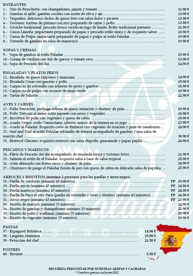 Menu_El Paladar Gastro-Bar_Pájara_image_1