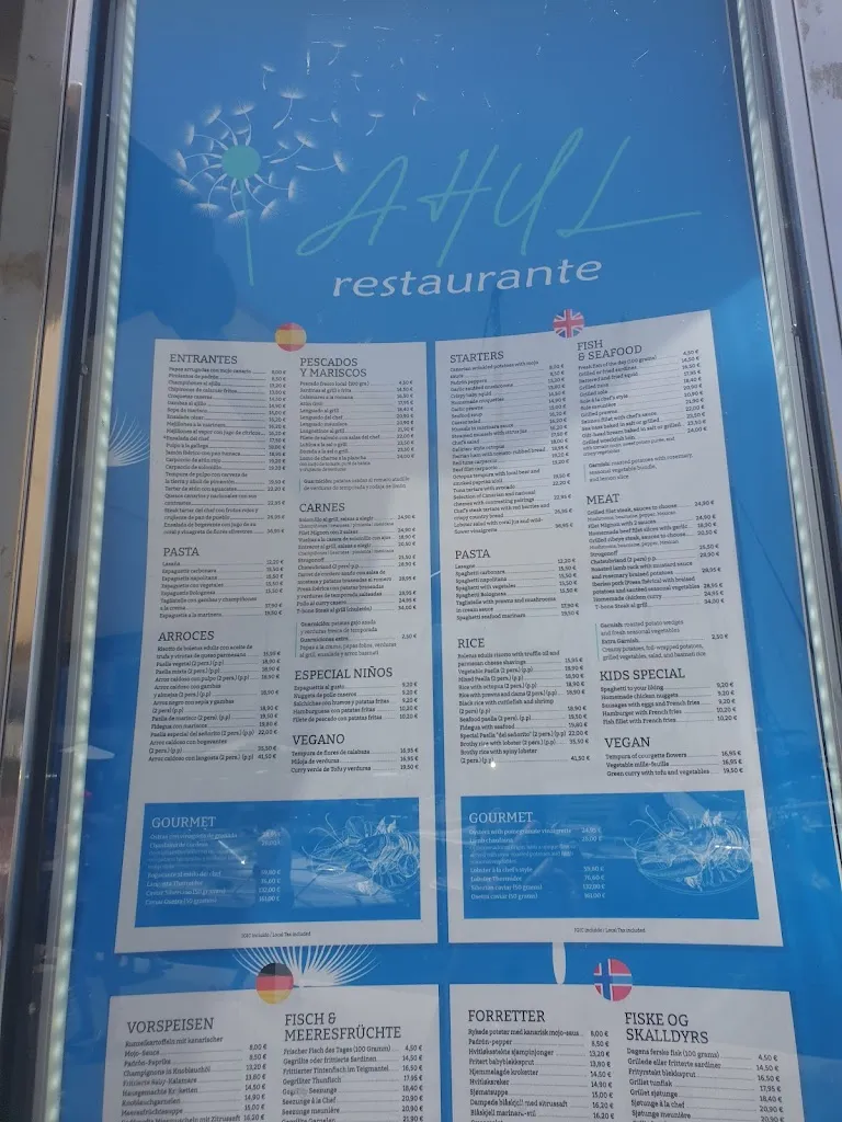 Menu_Ahul Restaurante_Mogán_image_1