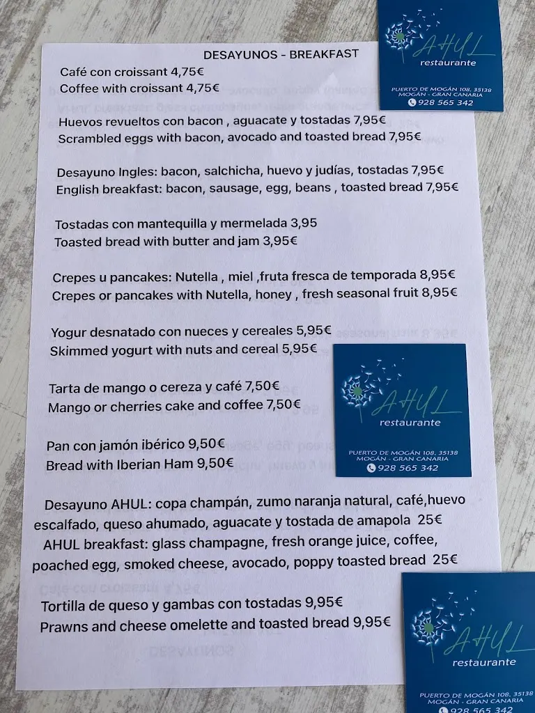 Menu_Ahul Restaurante_Mogán_image_3