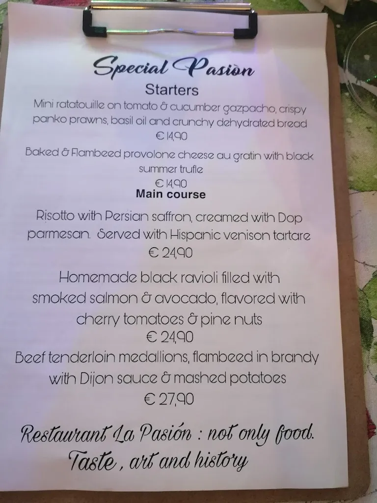 Menu_La Pasiòn Restaurante_Mogán_image_1