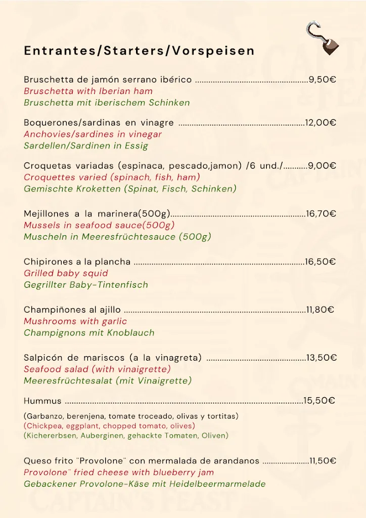 Menu_Capitan Hook  Puerto de Mogan - Gran Canaria_Mogán_image_3