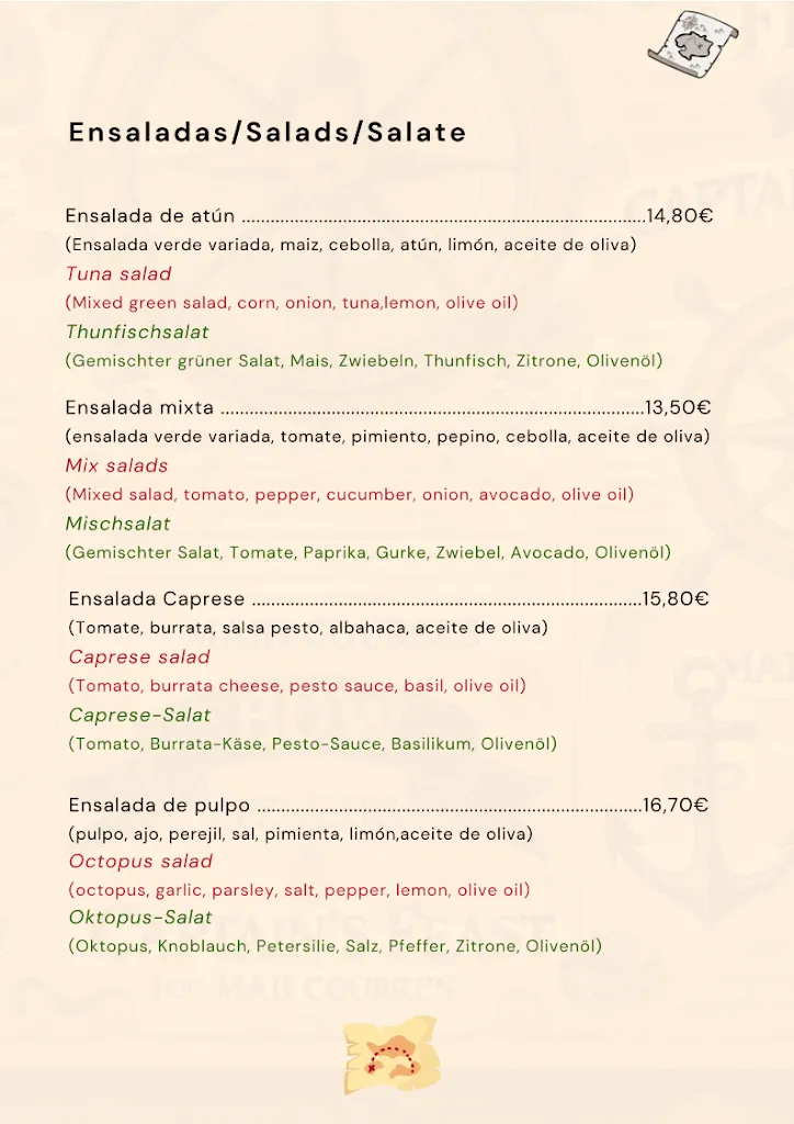 Menu_Capitan Hook  Puerto de Mogan - Gran Canaria_Mogán_image_4