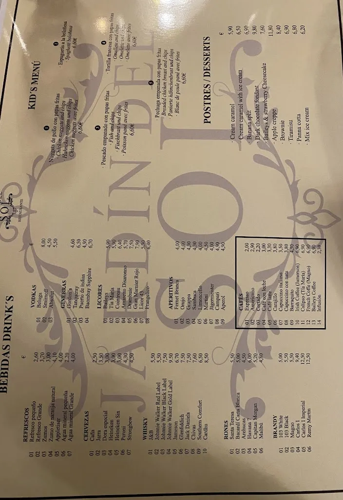 Menu_Restaurante Jardín del Sol_Los Gigantes_image_3