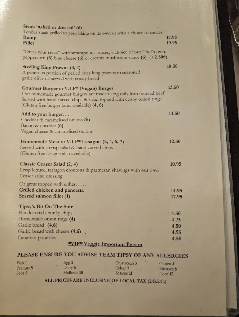 Menu_Tipsy Los Gigantes_Los Gigantes_image_3