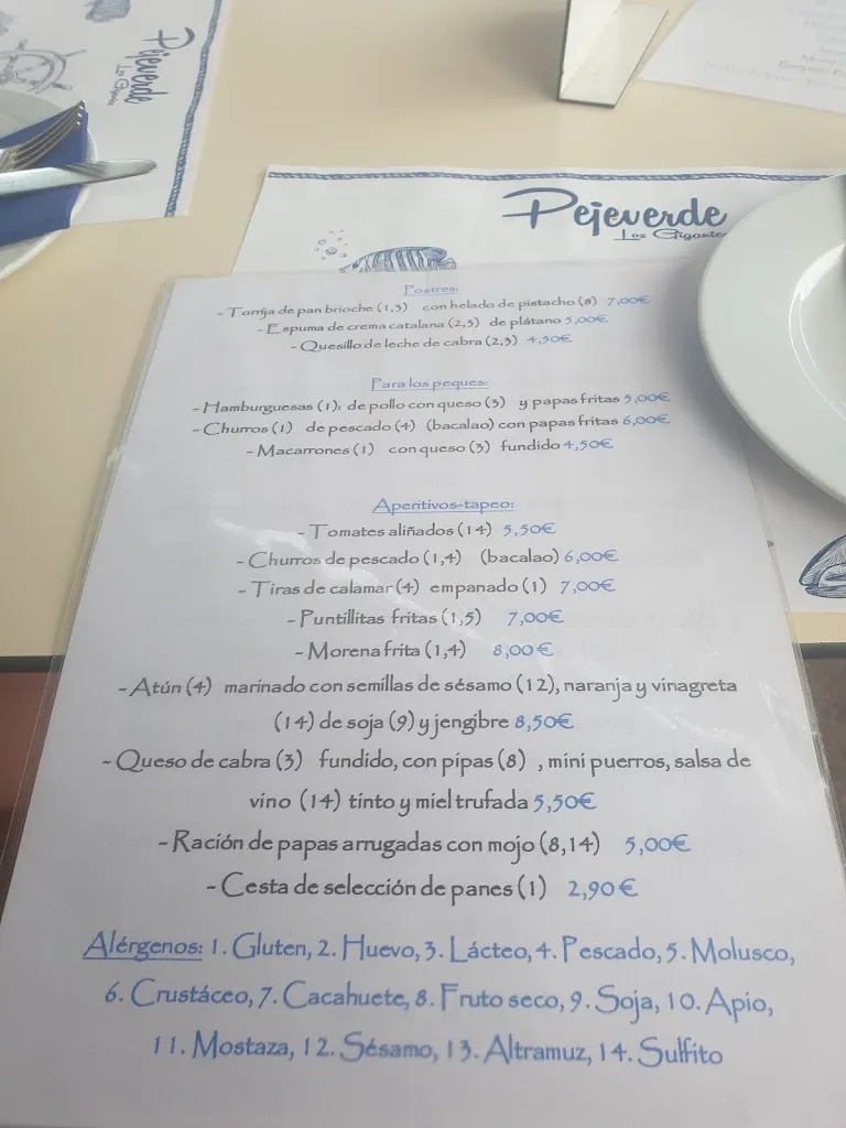 Menu_Pejeverde Los Gigantes_Los Gigantes_image_4