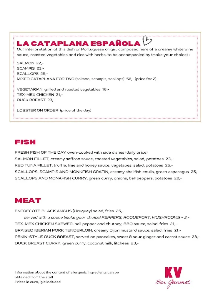 Menü_KV Bar Gourmet_Los Gigantes_Bild_1