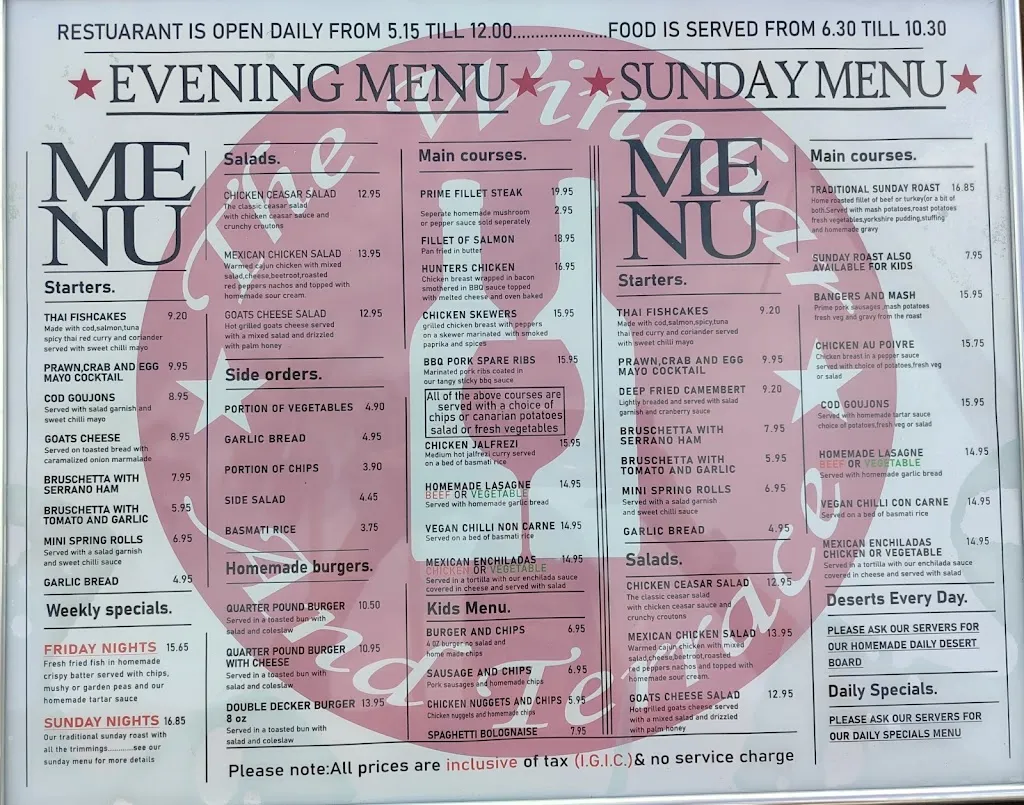 Menu_The Wine Bar & Terrace Evening Restaurant_Los Gigantes_image_2