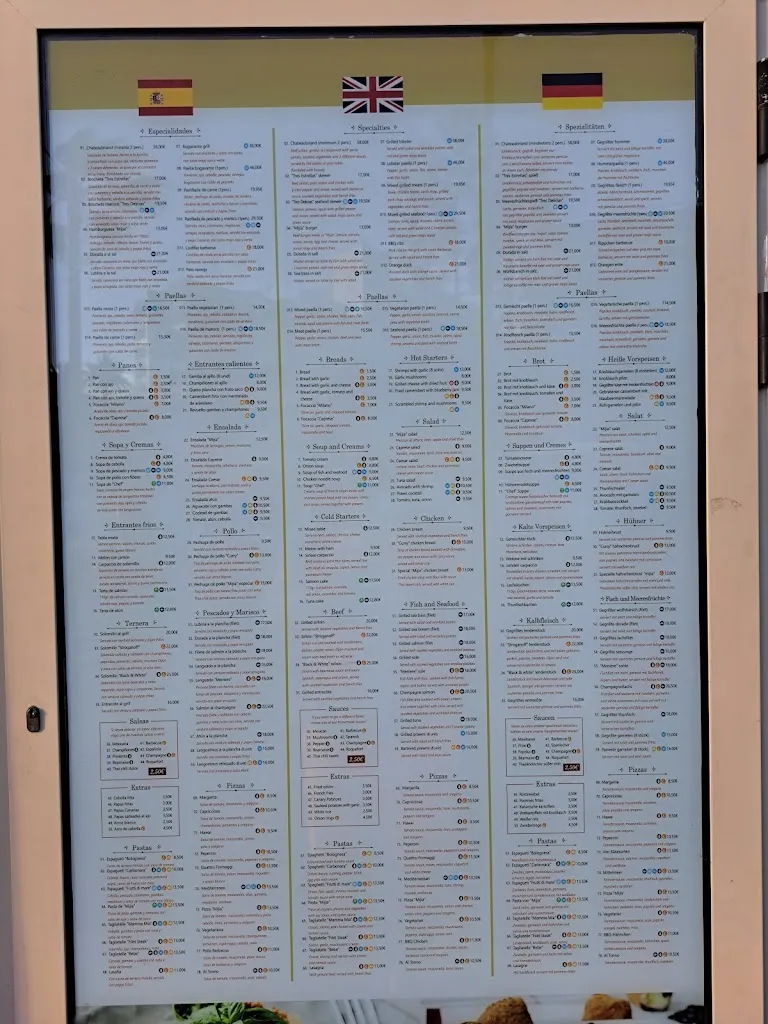 Menü_Restaurante MIJIA_Los Gigantes_Bild_1