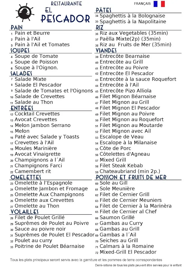 Menu_Restaurante El Pescador_Los Gigantes_image_2