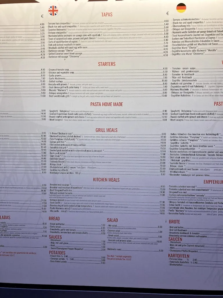 Menu_Raíces restaurante asador_Los Gigantes_image_2